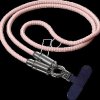 265549 Charging lanyard, nylon, pink