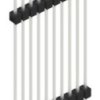 Pin header, 10 pole, pitch 2.54 mm, straight, black, SL536010Z