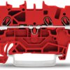 3-wire feed-through terminal, spring-clamp connection, 0.25-2.5 mm², 1 pole, 18 A, 8 kV, red, 2001-1303