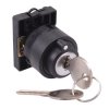 Techna PtecK3MRA 3 Position Momentary Plastic Key Switch