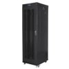 SZAFA INSTALACYJNA RACK STOJĄCA 19 42U 600X1000 CZARNA DRZWI PERFOROWANE LCD LANBERG (FLAT PACK) FF01-6042-23BL