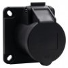 Gniazdo przemysłowe tablicowe proste 16A 3p 200V-250V /FE/ IP44 czarne