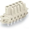 Female connector, 16 pole, pitch 5 mm, straight, light gray, 722-146/031-000