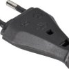 Wtyczka sieciowa Euro 852/sw/C230 V/AC / 2,5 A, czarna