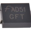 Dioda TVS dwukierunkowa Montaż powierzchniowy DO-214AB (SMC) 47.8V 69.4V SMCJ43CA