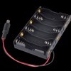Opencircuit 6 x AA battery holder DC plug - 9V