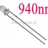 5mm nadajnik podczerwieni biały 940nm, L53F3C