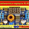 Przetwornica napięcia XL4015 + woltomierz