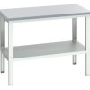Stół warsztatowy szer. 900mm maks. obciążenie: 450kg Podstawowy stoł Blacha stalowa dł. 1500mm wys. 740 → 1140mm