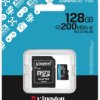 Karta pamięci microSD 128GB Kingston CanvasGo! Plus 200MB/s A2 U3 V30 + adapter