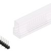 Pin header, 10 pole, pitch 2.54 mm, angled, black, 10047379