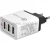 Ładowarka sieciowa 3x USB ( 3.0 ) 2A biała