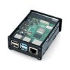 Obudowa do Raspberry Pi 4B - czarno-przezroczysta