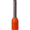 Końcówka tulejkowa izolowana TI 0,5mm2/8mm pomarańczowa cynowana TI0,5L8DE /100szt./