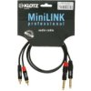 Klotz Kabel Audio 2X Jack 6,3Mm Mono (Wtyk) / 2X Rca Cinch (Wtyk) 0,9M