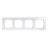 Ramka szklana poczwórna FG-04 biała WG.23.0028 Tech-Sterowniki