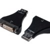 Adapter DisplayPort 1.1a Typ DP/DVI-I(24+5), M/Ż czarny AK-340603-000-S