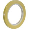 Electronics adhesive tape, 9 x 0.056 mm, polyester, yellow, 66 m, 51587F17 9MM/66M