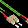 LW-805LS5 Duplex Jumper OM5 50/125µ LC/SC, LSZH, 5m, green