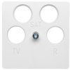 Berker Q.1 Płytka Centralna Do Gniazda Antenowego 4-Wyjściowego Śnieżnobiała...