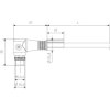 Sensor actuator cable, M12-cable plug, angled to open end, 3 pole, 3 m, PUR, black, 4 A, 1021760300