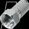 FFL0L Twist-on F connector for Ø 6.8-mm aerial cables
