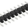 Pin header, 10 pole, pitch 2.54 mm, straight, black, SL12SMD03510Z