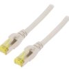 DK-1644-A-100 Patch cord S/FTP 6a linka Cu LSZH szary 10m 26AWG