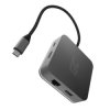 Adapter, Przejściówka, HUB USB-C Green Cell 6w1 (USB 3,0 HDMI Ethernet USB-C) do Apple MacBook, Dell XPS, Asus ZenBook i innych