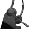 Jabra Engage 65 SE Stereo Słuchawki nauszne DECT, przewód stereo czarny Wyciszanie hałasów wyciszenie mikrofonu, NFC