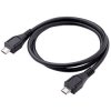 Akyga AK-USB-17 USB cable Micro-B to Micro-B Black 0.60m