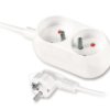 Przedłużacz Z Dwukrotnym Gniazdem 2X2p+Z 16A 5M Biały