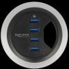 62868 In-Desk Hub 4 Port USB 3.0, 60/80mm