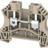 Through terminal block, screw connection, 0.5-10 mm², 2 pole, 41 A, 8 kV, dark beige, 1393350000