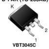 VBT3045C-E3 Dual Low-Voltage Trench MOS Barrier Schottky Rectifier Ultra Low VF = 0.30 V at IF = 5.0 A
