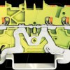 2200-1307 3-conductor ground terminal block , 1 mm², gn-yl