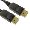 Kabel DisplayPort 0.5m Męskie DisplayPort to Męski kabel DisplayPort Czarny