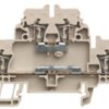 Multi level terminal block, spring balancer connection, 0.5-2.5 mm², 20 A, 6 kV, dark beige, 1768800000