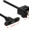 85110 USB 2.0 cable, Micro B socket to a socket, 1 m.
