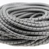 Spiralna owijka kablowa Szary zakres 9.6 → 19.2mm -40→ +90 °C HellermannTyton Poliolefina