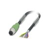 Phoenix Contact 1522778 Sensor/Actuator Cable 8P M12 1.5m Shielded Black