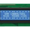 Wyświetlacz monochromatyczny LCD, , Alfanumeryczny, podświetlanie LED, Midas