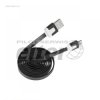 Kabel USB - microUSB 1,0m czarny płaski