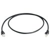 Telegärtner 100007978 CAT 6A patch cable Black double shielded 1m flame-retard