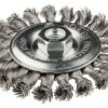 Szczotka druciana tarczowa 115 mmxM14 INOX 16 mm i 12 mm) INOX drut karbowany 57H596