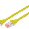 Patch cable, RJ45 plug, straight to RJ45 plug, straight, Cat 6, S/FTP, LSZH, 10 m, yellow, DK-1644-100/Y