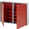 Küpper 70222 Szafka narzędziowa do powieszenia (S x W x G) 80 x 60 x 19 cm czerwony, srebrny