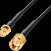 POLY-103366 Antenna cable, RP-SMA male / RP-SMA female, 1 m