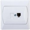 AKCENT Gniazdo telefoniczne pojedyncze RJ11 białe GPT-1A/00