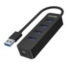 Hub USB-A, 4 porty USB 3.1, aktywny, 10 W